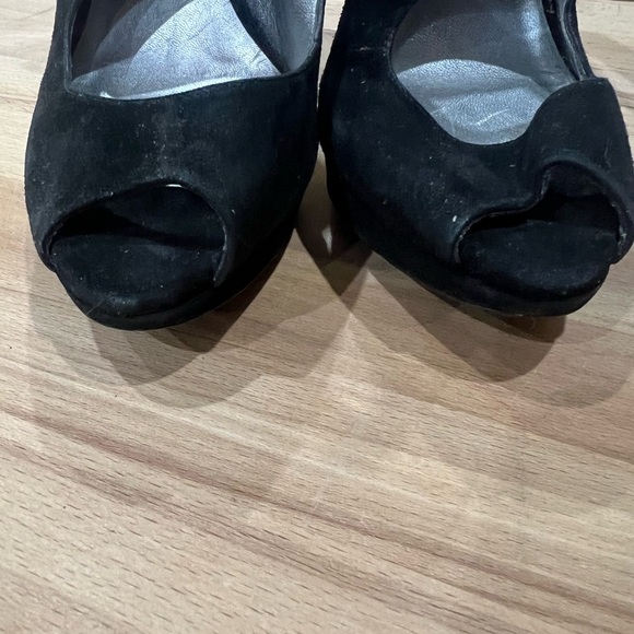 Miu Miu Suede Slingback Sandals Peeptoe Heels size 39/ US 8.5 - Picture 10 of 10